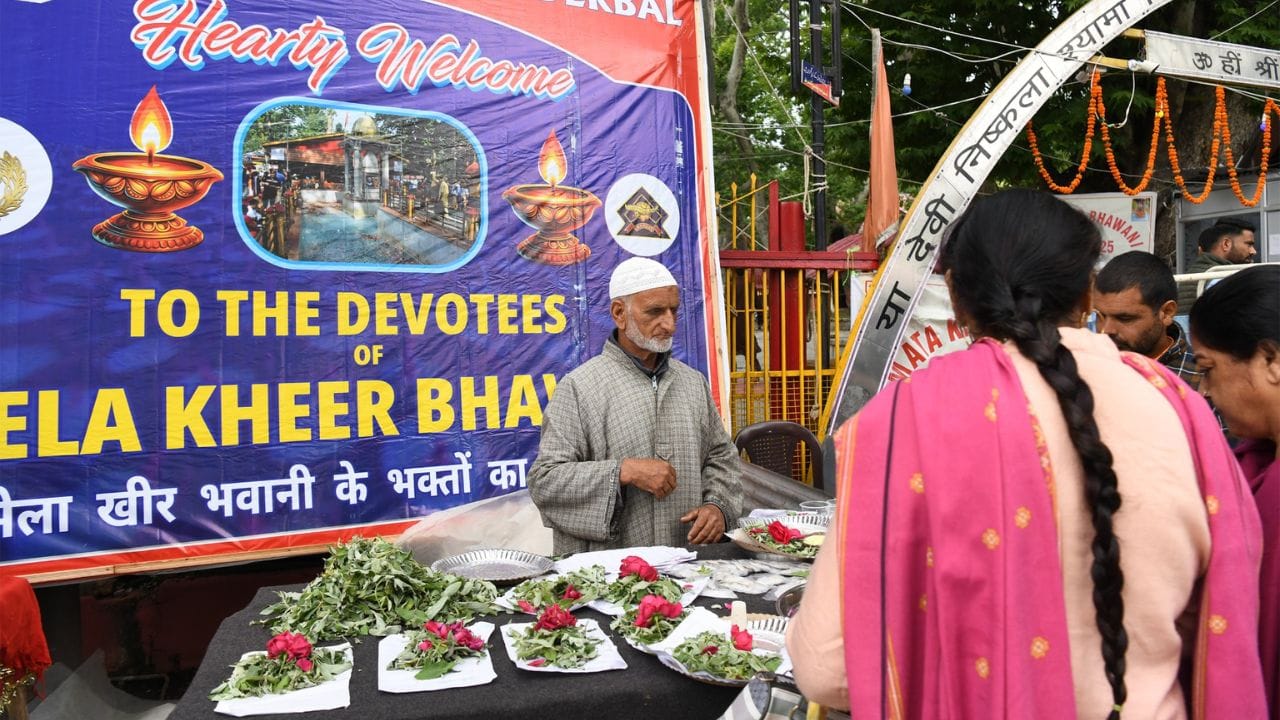 After the Pahalgam attack, devotees gathered for the Kheer Bhawani fair