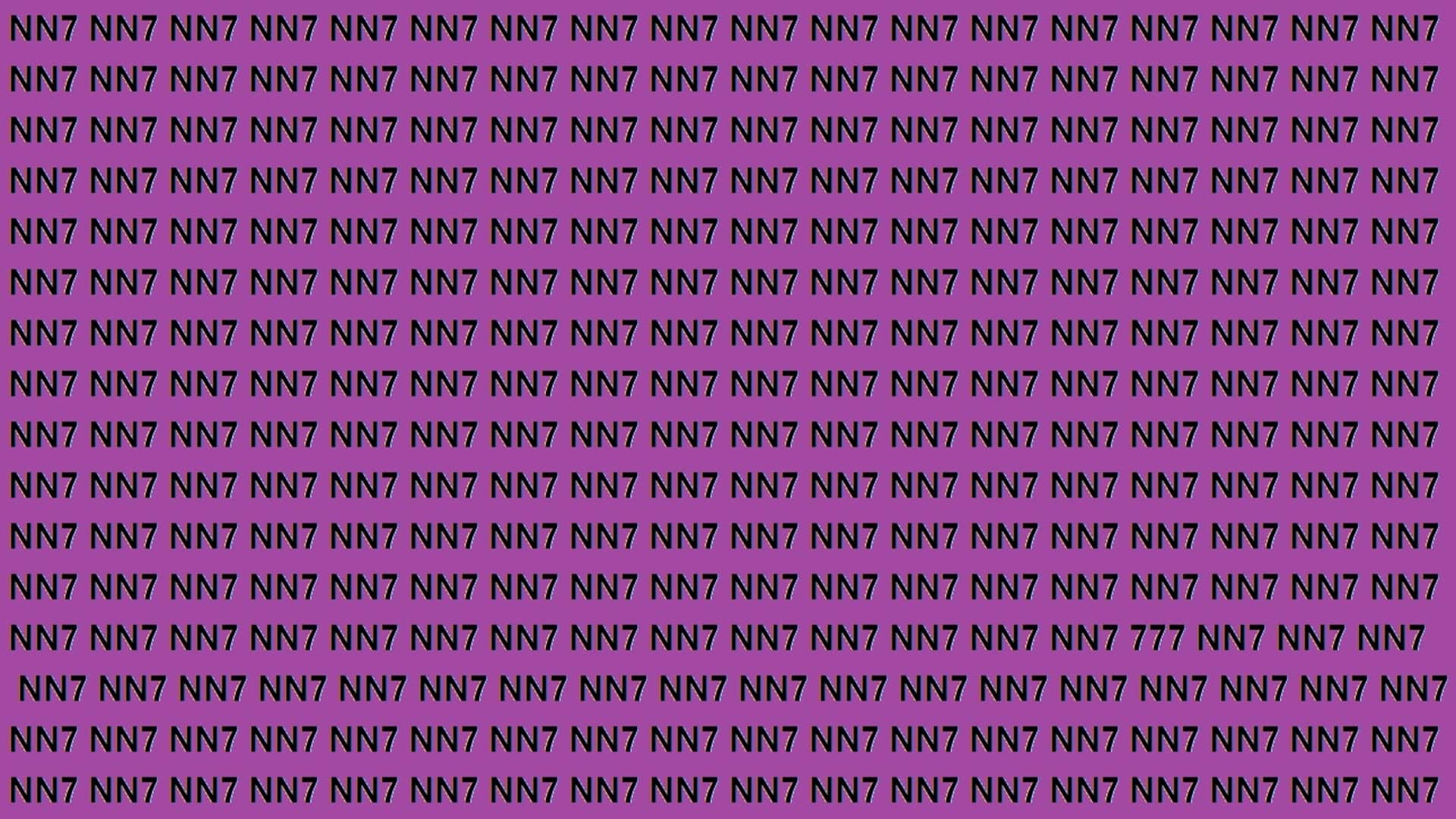 Optical Illusion IQ Test Brain Test Can You Spot 777 in 18 Seconds Brain Teaser Images