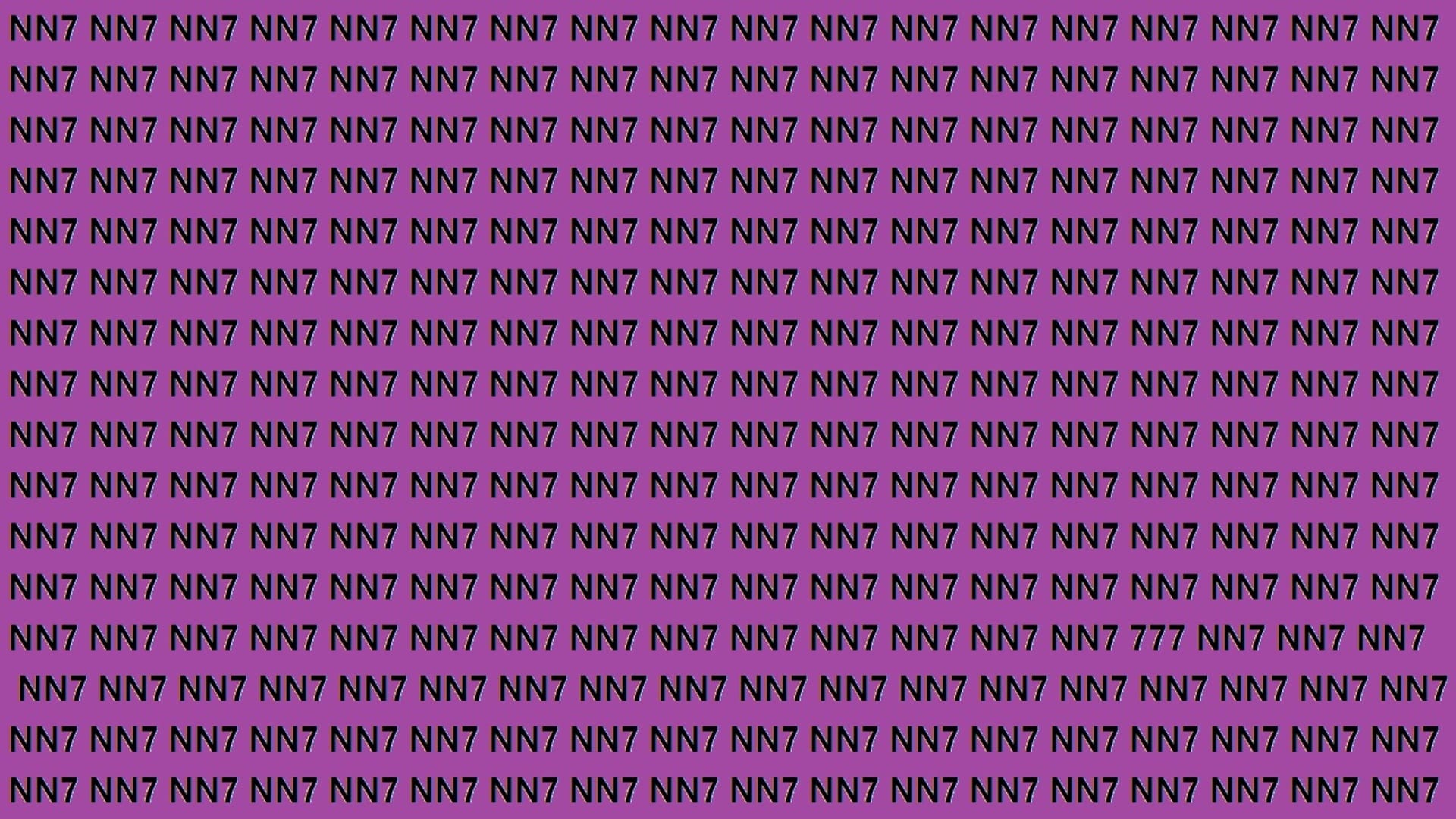 Optical Illusion IQ Test Brain Test Can You Spot 777 in 18 Seconds Brain Teaser Images
