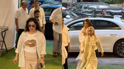 Director Rono Mukherjee Prayer Meet Attended By Kajol Jaya Bachchan Salim Khan