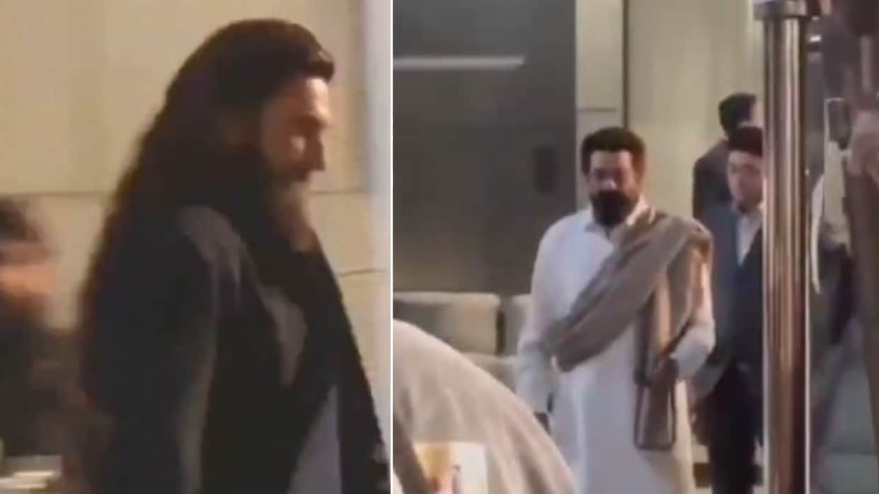 Ranveer Singh Sanjay Dutt leaked Video From the set of upcoming film Dhurandhar Remind You Of Padmaavat Khilji