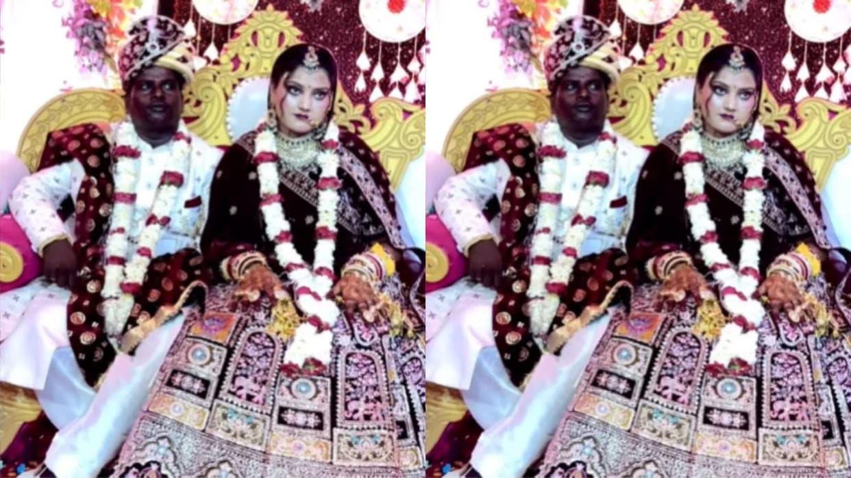 You will start rubbing your eyes after seeing this couple after watching the video of the bride and groom