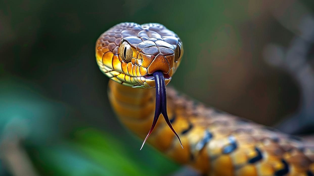 An innocent child was bitten by a snake at his maternal grandparent house