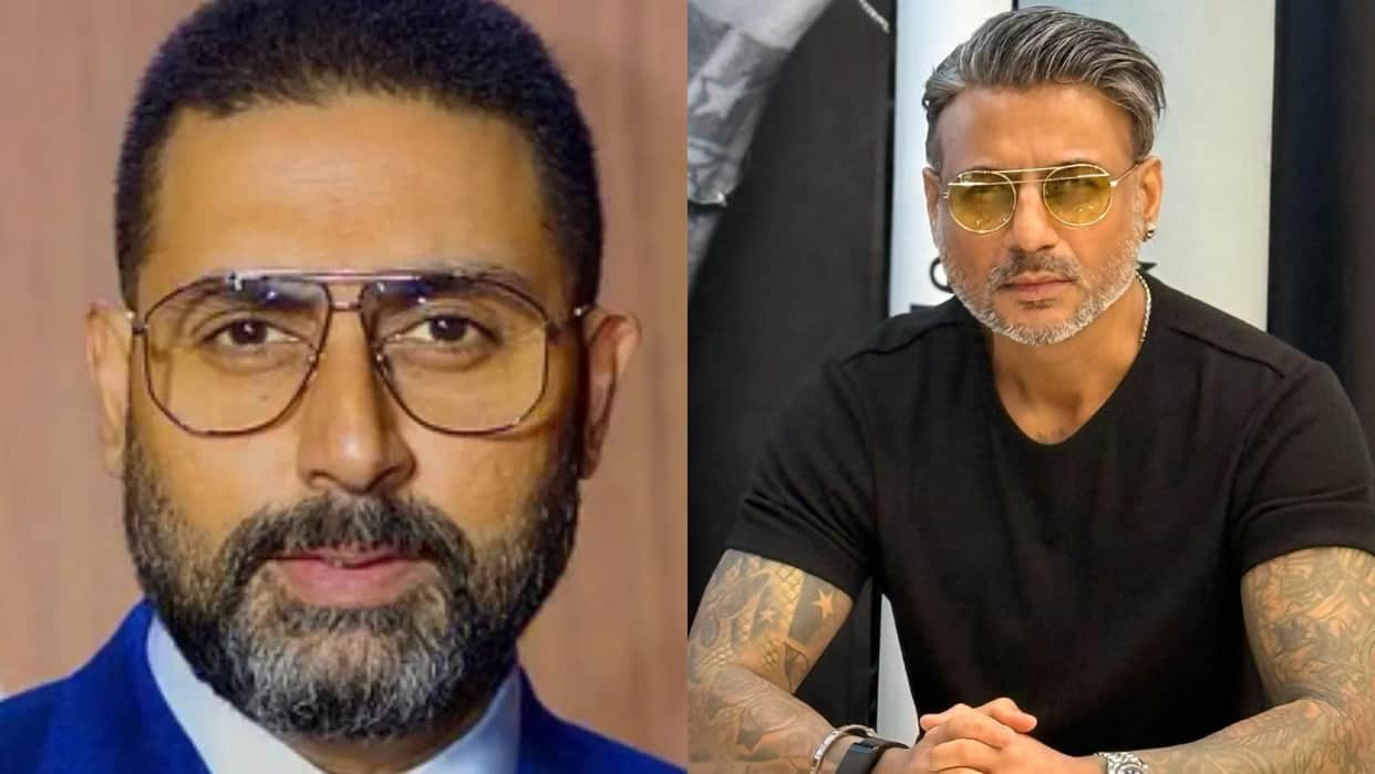 Abhishek Bachchan Fire Fake Bullet IN Hair Dresser Aalim Hakim leg