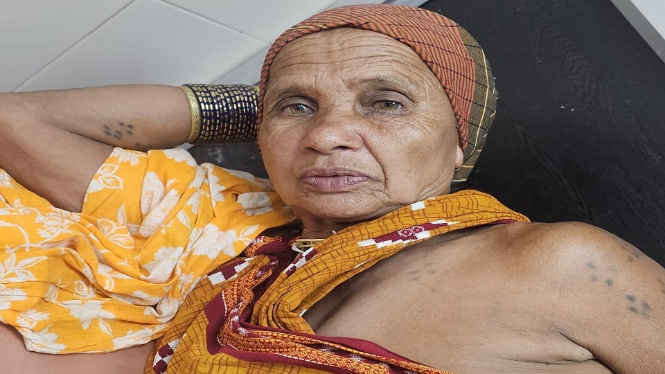 बुजुर्ग महिला पर भालू का हमला