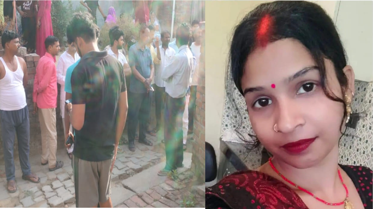 Husband killed his wife by slitting her throat In Gorakhpur