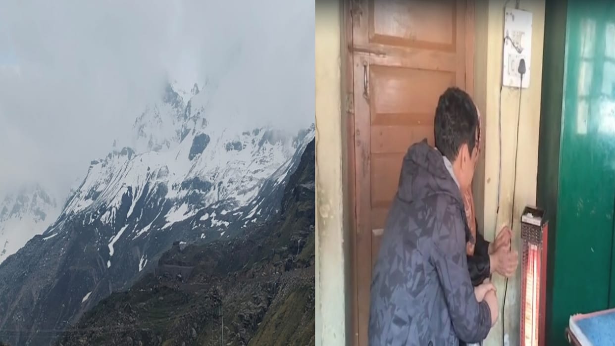 Himachal Weather:  Due to snowfall, Lahaul valley shivered with December-like cold in June, people were forced