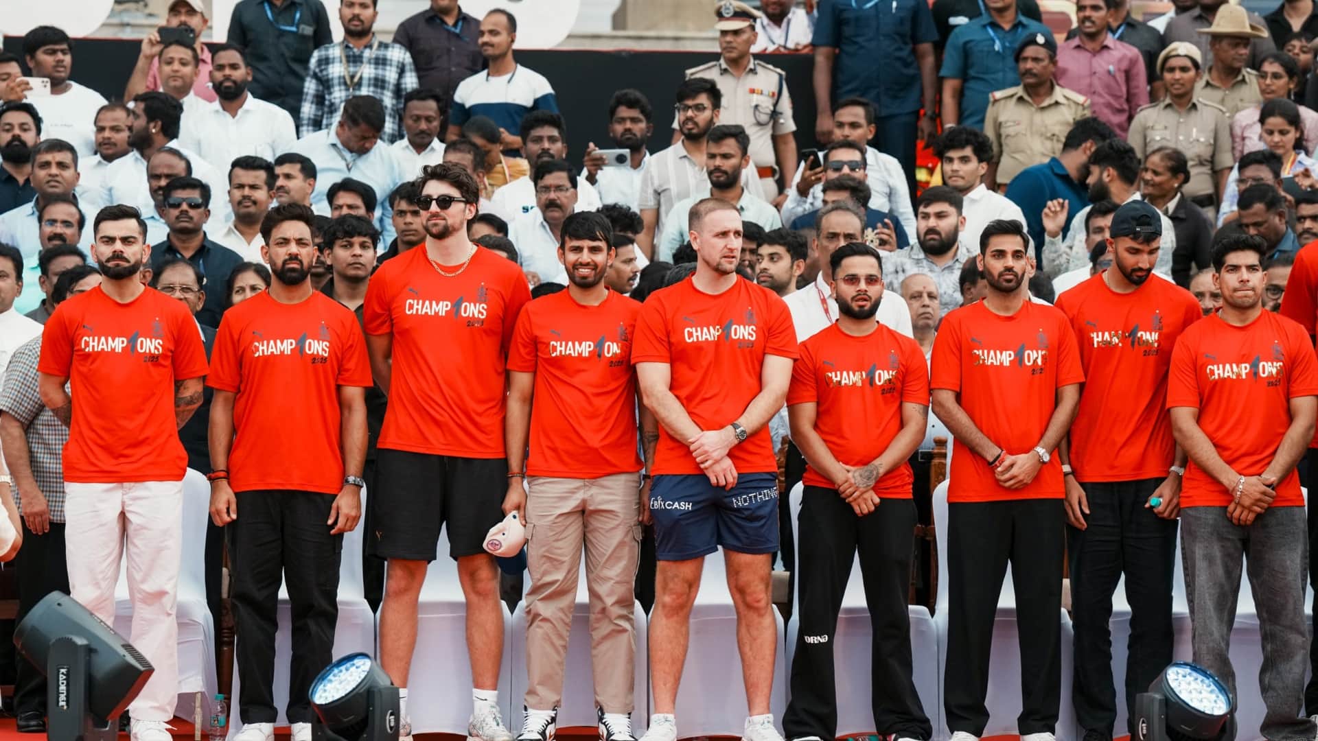 RCB IPL 2025 Victory Grand Celebration in Bengaluru Virat Kohli expressed his gratitude to the fans