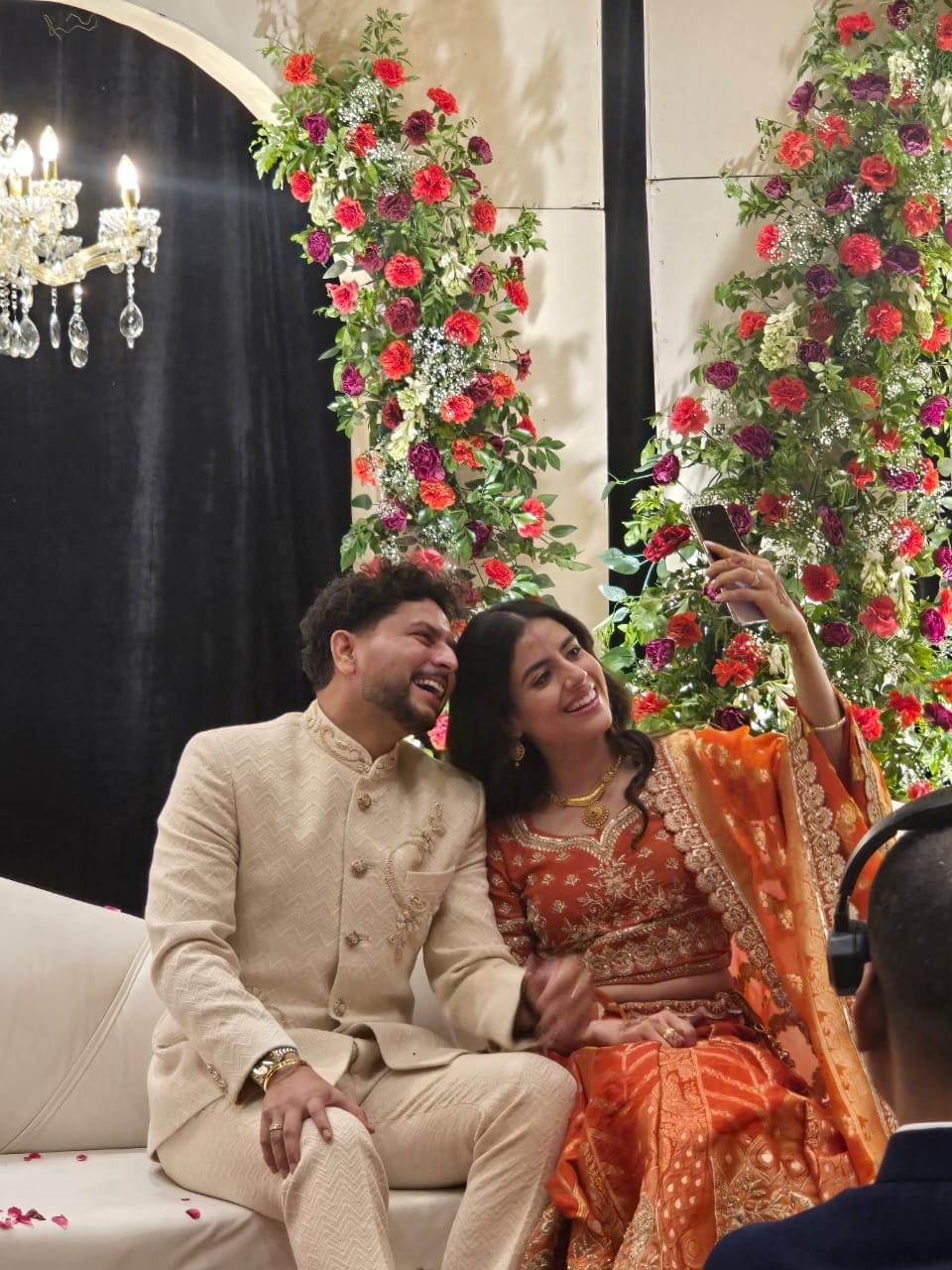 Lucknow: Cricketer Kuldeep Yadav got engaged to his friend Vanshika, many cricketers including Rinku Singh Sin