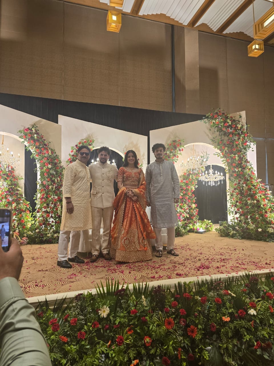 Lucknow: Cricketer Kuldeep Yadav got engaged to his friend Vanshika, many cricketers including Rinku Singh Sin
