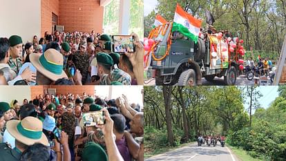 Martyr Manish Thakur: बलिदानी मनीष ठाकुर की पार्थिव देह पैतृक गांव पहुंची, मां बेसुध Martyr Manish Thakur funeral update, mother is unconscious, family members crying