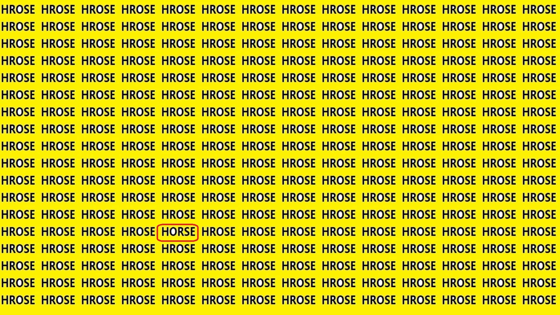 Optical Illusion iq test brain tets Can You Spot HORSE In 15 Seconds?