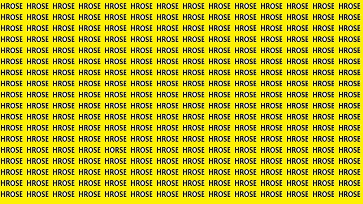 Optical Illusion iq test brain tets Can You Spot HORSE In 15 Seconds?