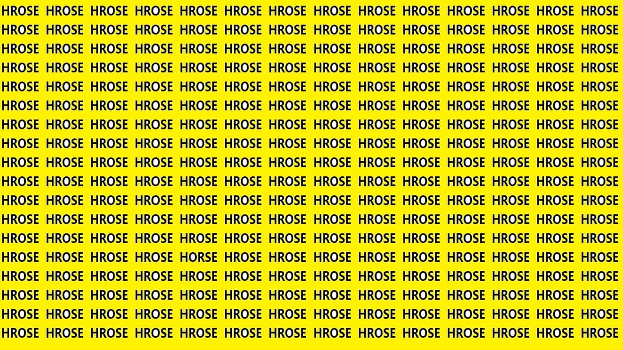 Optical Illusion iq test brain tets Can You Spot HORSE In 15 Seconds?