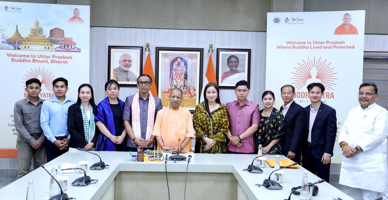 UP: Delegation from Cambodia, Thailand, Myanmar, Vietnam on UP visit, met CM Yogi; visited Lucknow