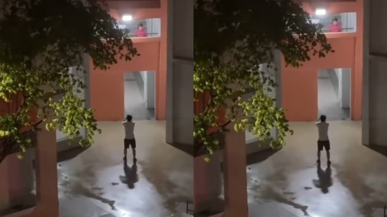 When a girl from office said baby wife got angry at husband threw him out of the house Video goes Viral