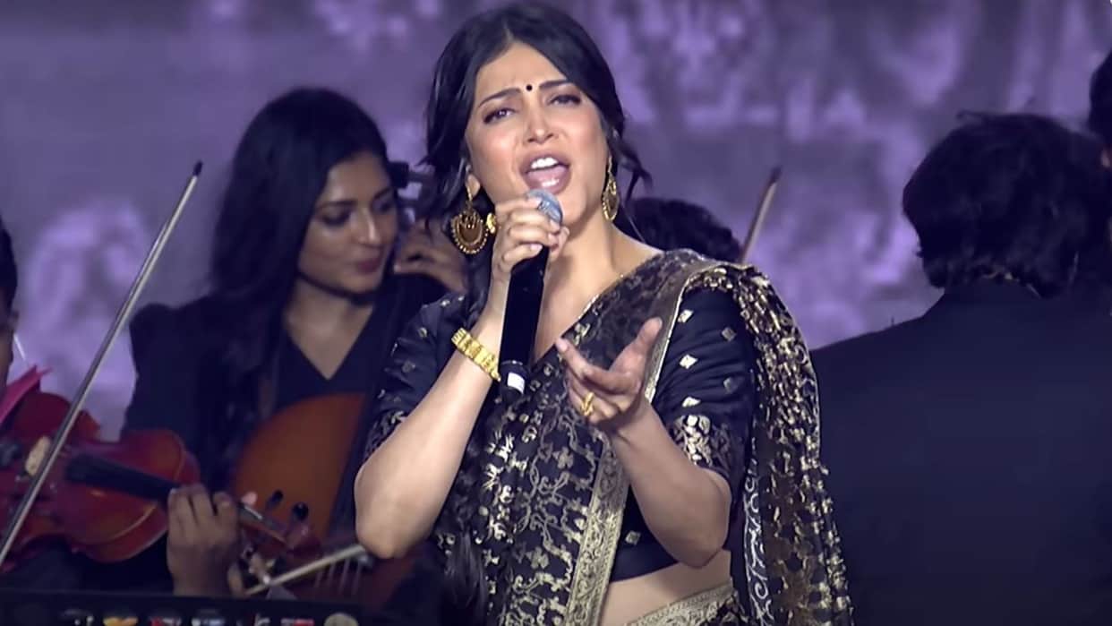 Shruti Haasan Sing song for For Dad Kamal Haasan film Thug Life say do not how many daughters do it