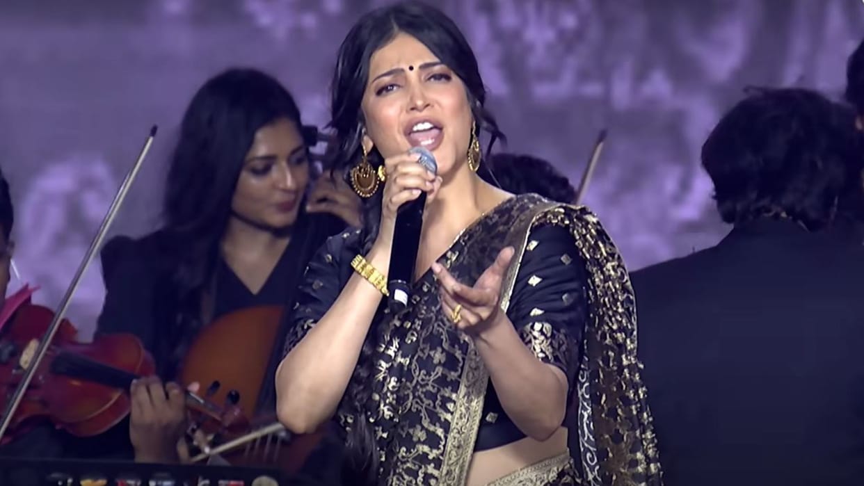 Shruti Haasan Sing song for For Dad Kamal Haasan film Thug Life say do not how many daughters do it