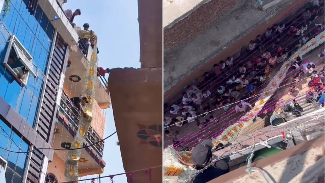 The groom wore a garland worth Rs 1 crore at the wedding people held their heads after watching the video