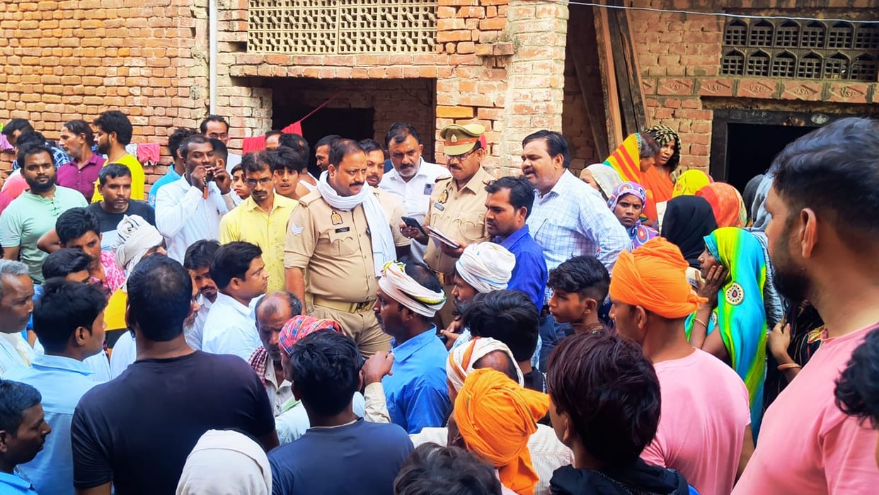 Negligence proved costly labourer died after falling from third floor in bhadohi child injured