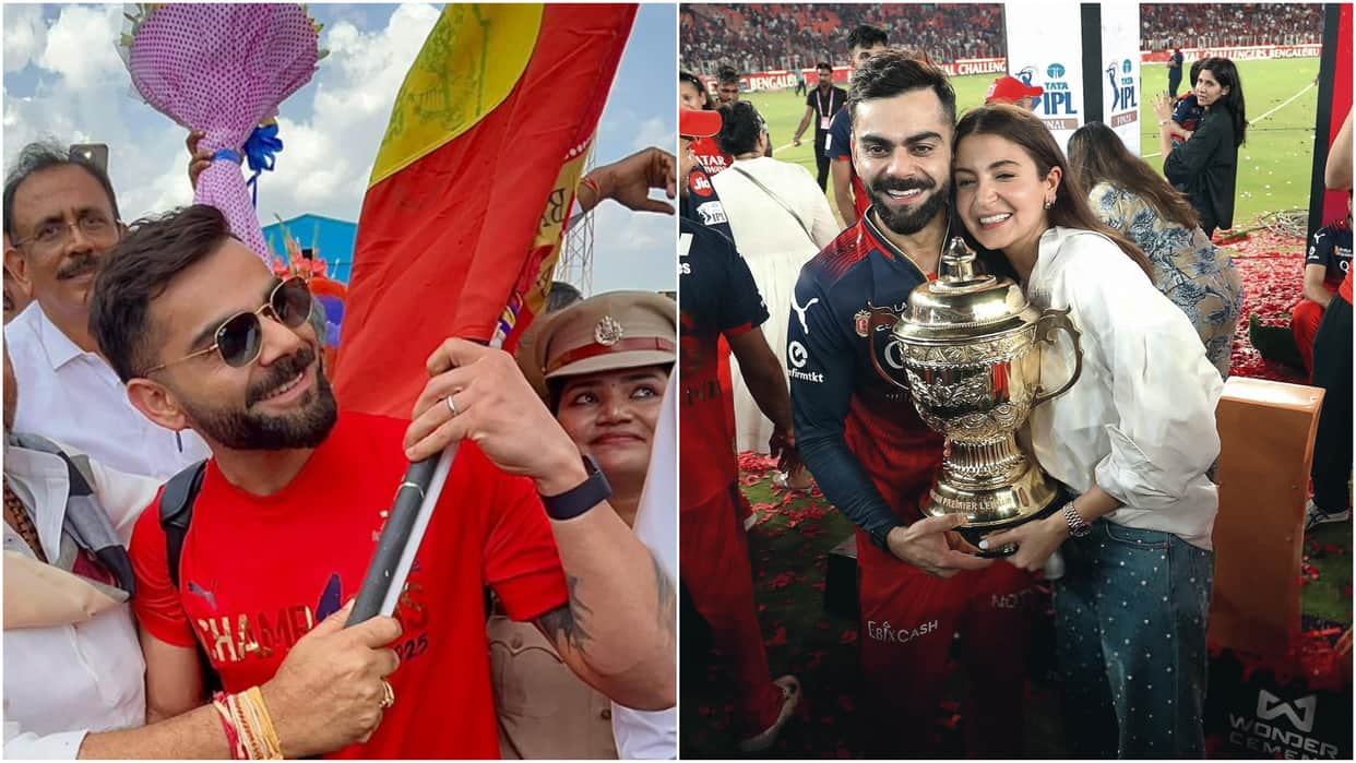 Anushka Sharma Share Some Glimpse Of RCB Victory Parade In Bangalore Virat Kohli