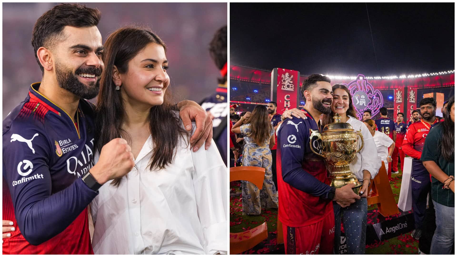 Virat-Anushka Photos: How Anushka handled emotional Kohli, celebrated happiness with Lady Luck, IPL 2025 RCB