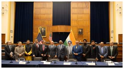 अमेरिकी सांसदों के साथ भारतीय प्रतिनिधिमंडल