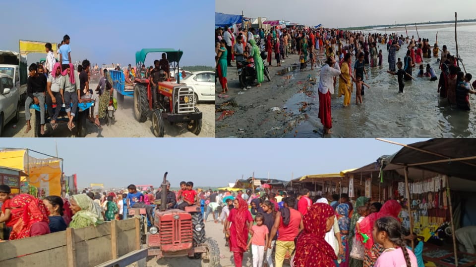 Devotees Flock to Hastinapur for Ganga Dussehra, Face Dusty Roads and Poor Arrangements