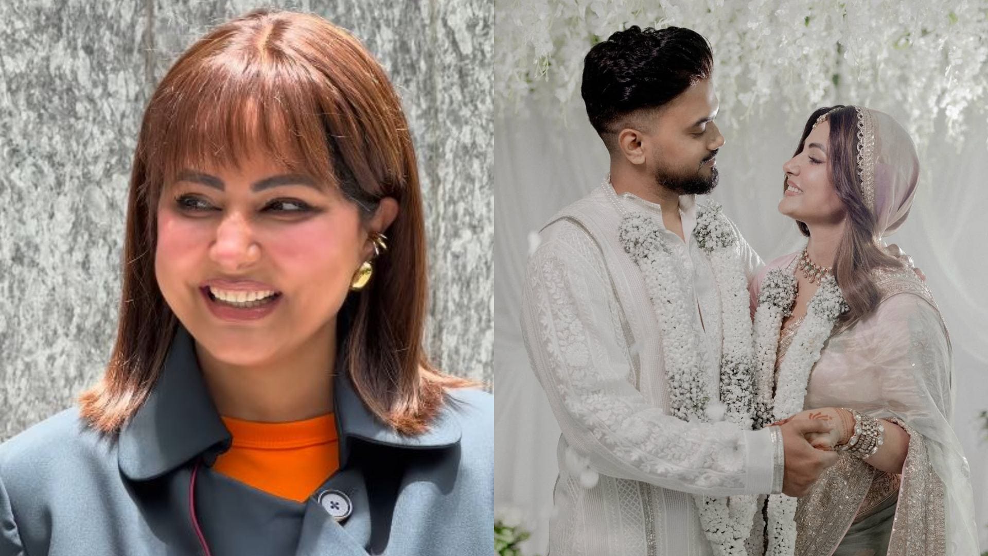 Hina Khan returnes on work just a day after wedding heads at Korean Expo