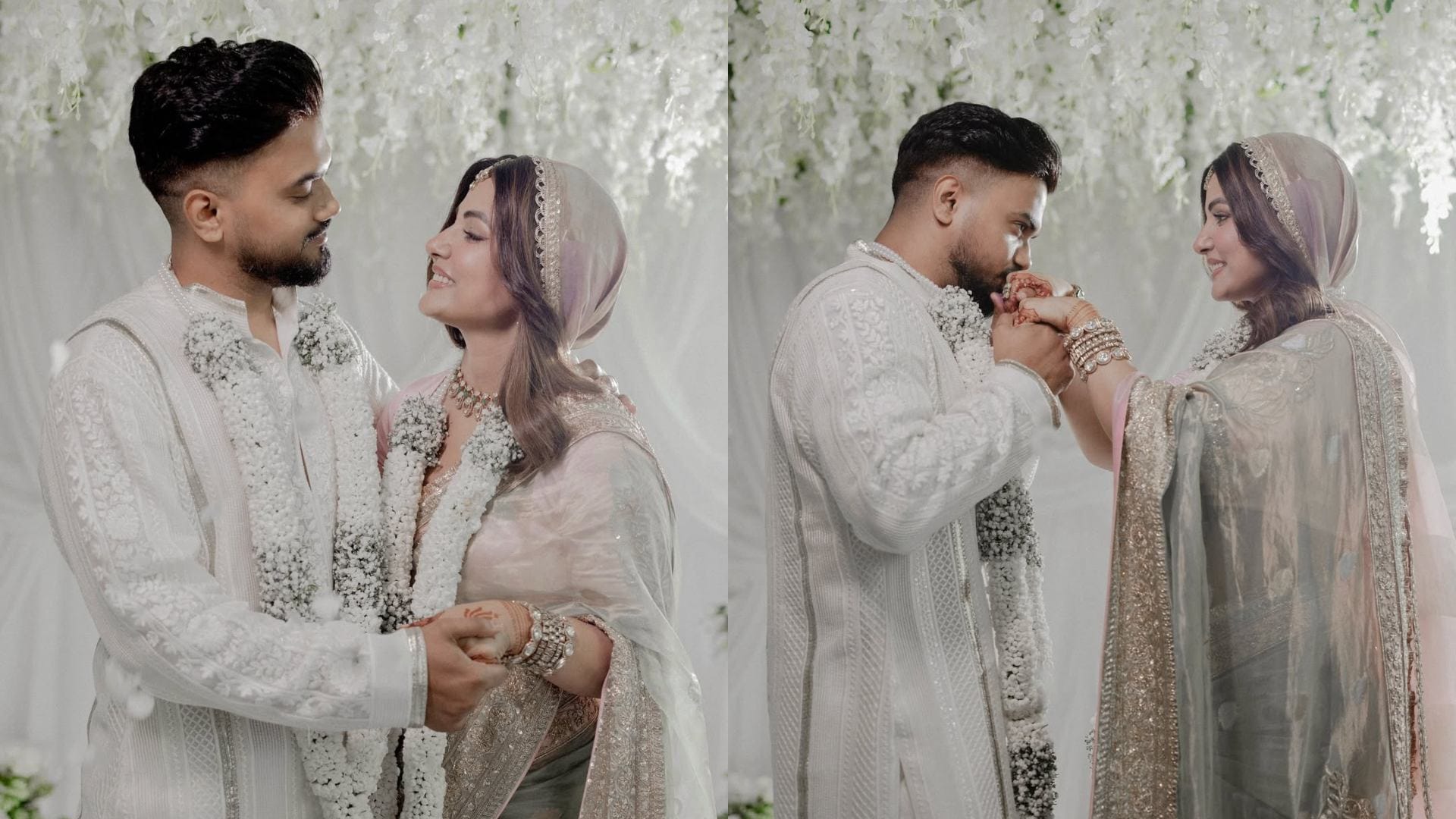 Hina Khan returnes on work just a day after wedding heads at Korean Expo