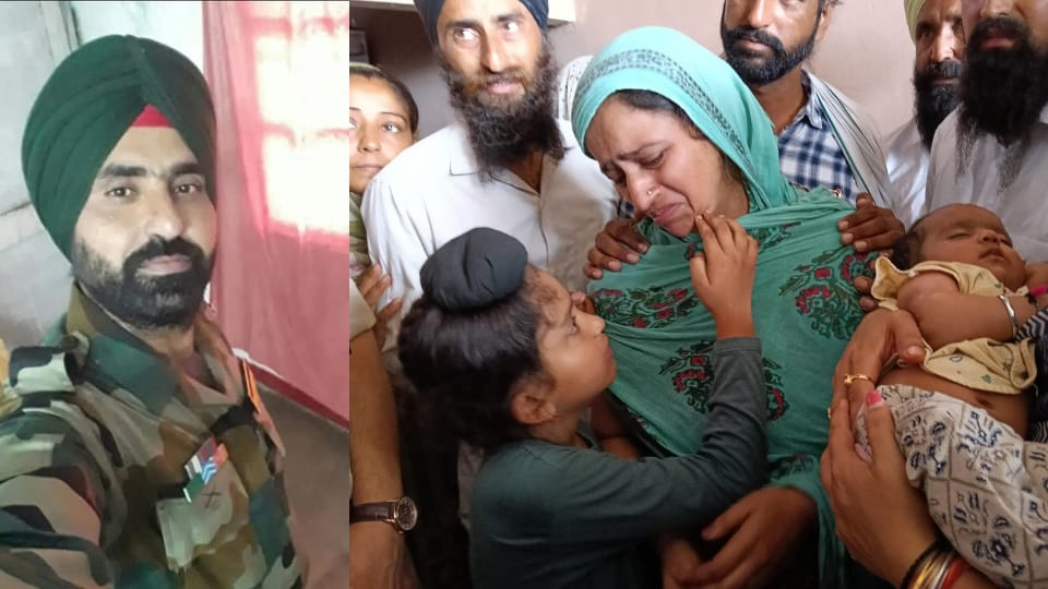 Sikkim landslide Havildar Lakhwinder sacrificed his life Grieving mother consoles her son father was a lion