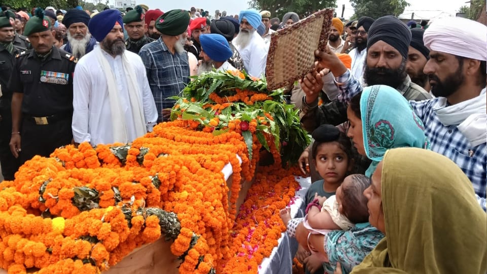 Sikkim landslide Havildar Lakhwinder sacrificed his life Grieving mother consoles her son father was a lion
