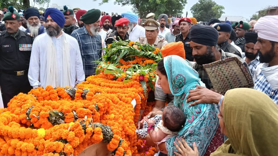 Sikkim landslide Havildar Lakhwinder sacrificed his life Grieving mother consoles her son father was a lion