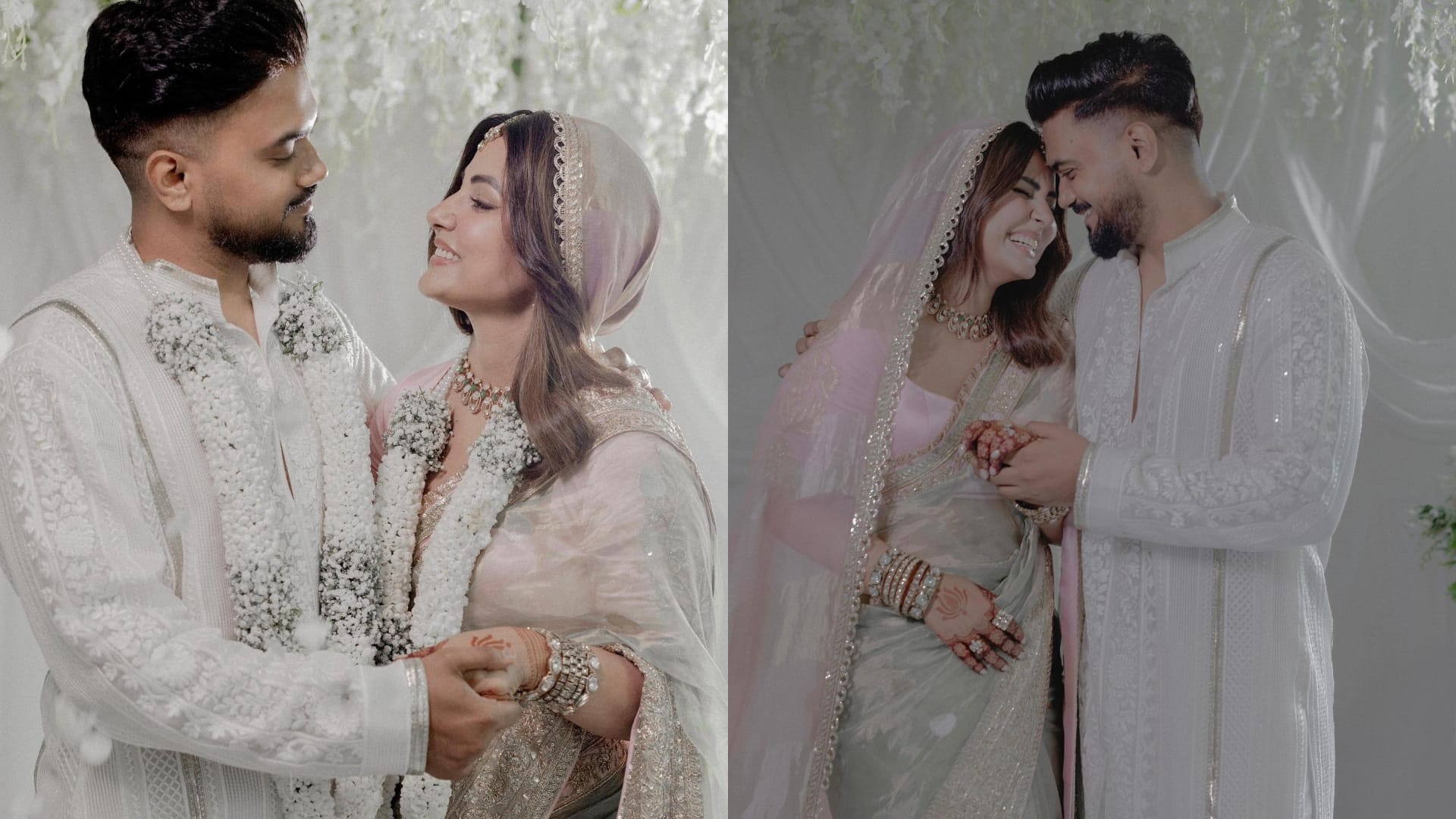 Hina Khan Wedding Look photos viral tv actress hina khan married with boyfriend rocky jaiswal see photos