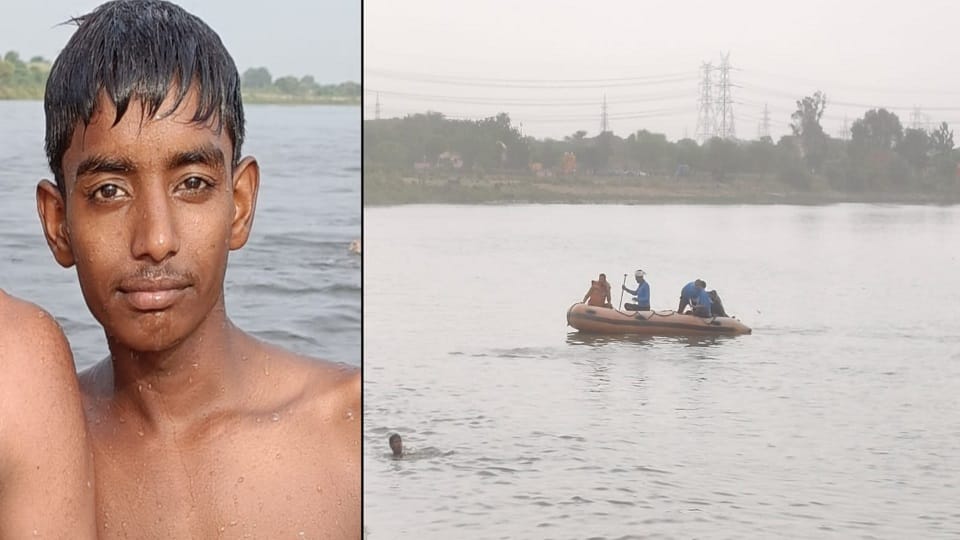 Ganga Dussehra 16 year old boy drowned in Yamuna dead body found after an hour