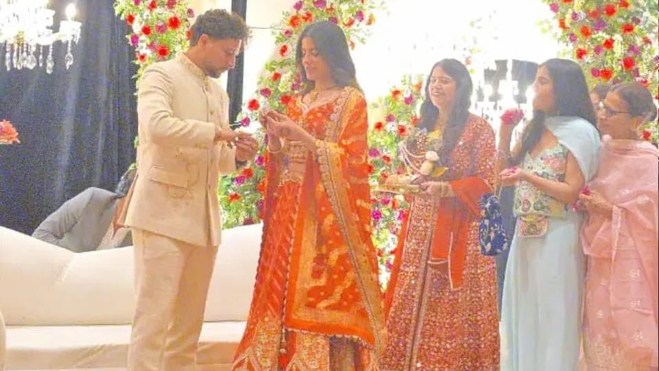 Kuldeep Yadav Engagement Who is Vanshika Chadha Indian Spinner Begins New Innings with Childhood Friend