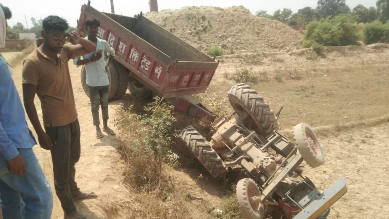 Driver dies after crushed by tractor overturning in Varanasi