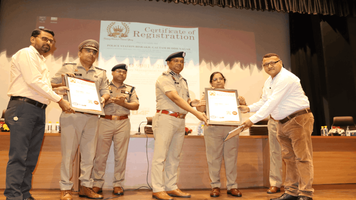 Five more police stations of Gautam Budh Nagar Commissionerate declared ISO certified