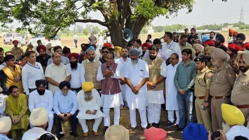 पटियाला पहुंचे कृषि मंत्री शिवराज चाैहान।