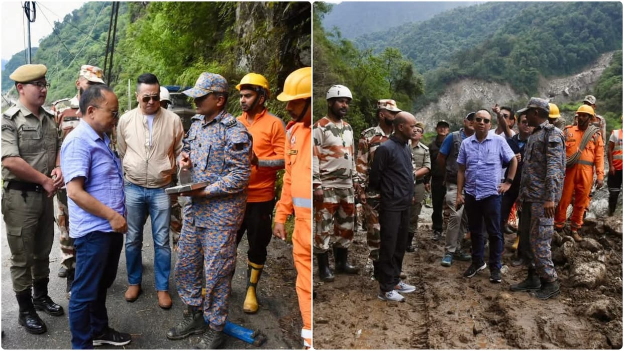 Relief Commissioner of Sikkim visited the disaster affected areas of Mangan district, took stock of the damage