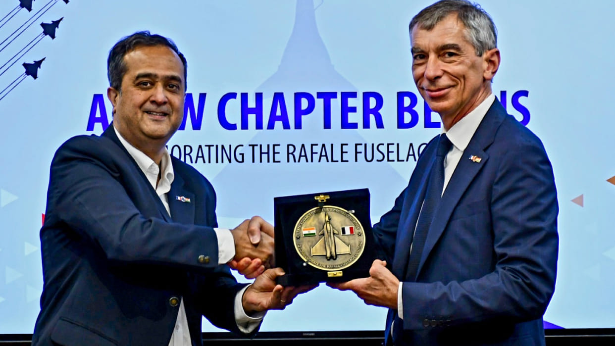 Dassault Aviation collaborates with Tata Advanced Systems to produce Rafale jet fuselages in India