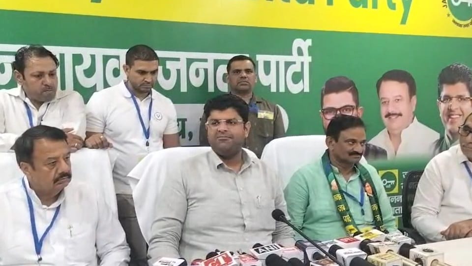 Dushyant Chautala slam BJP in Rohtak