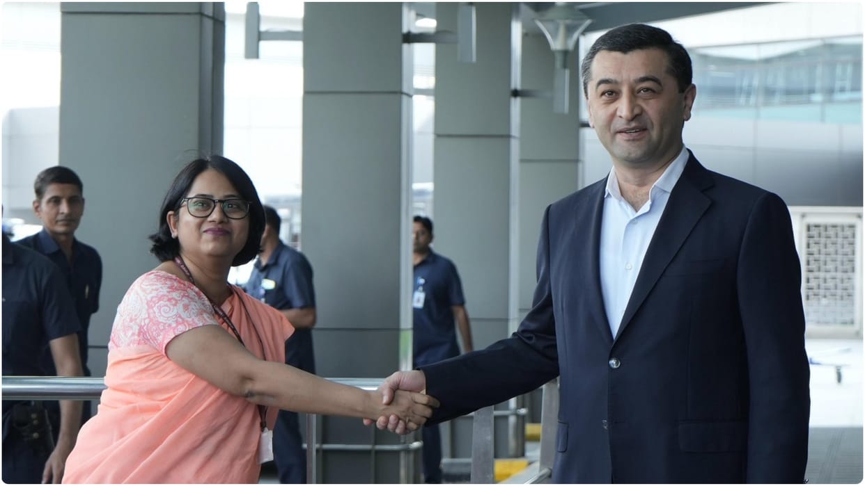 Uzbek FM Bakhtiyor Saidov arrived in Delhi to participate in 4th edition of the India-Central Asia Dialogue