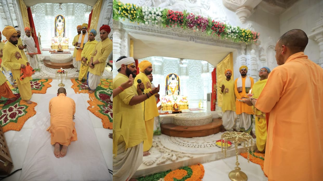 CM Yogi's Birthday: On the occasion of his birthday, CM Yogi visited Ramlala, see photos