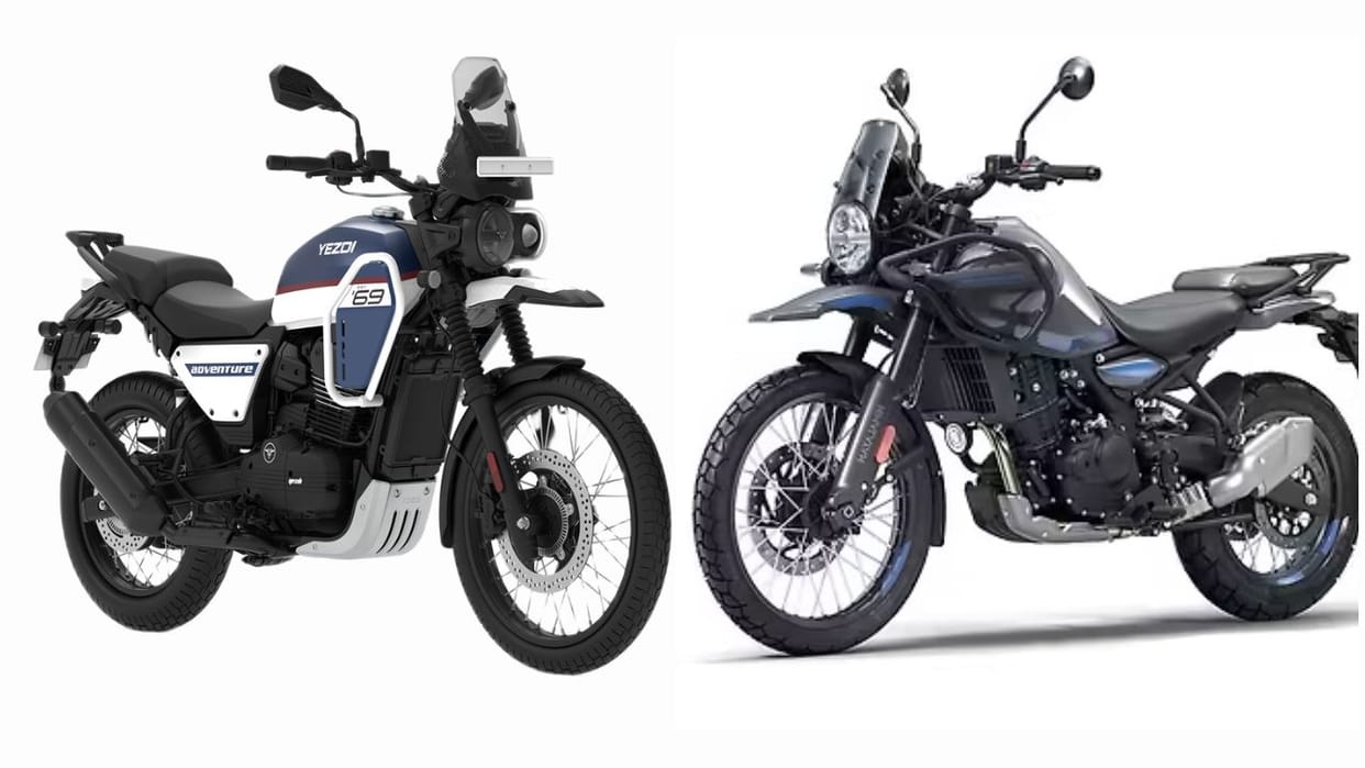 Yezdi Adventure 2025 vs Royal Enfield Himalayan 450 comparison price features specifications details