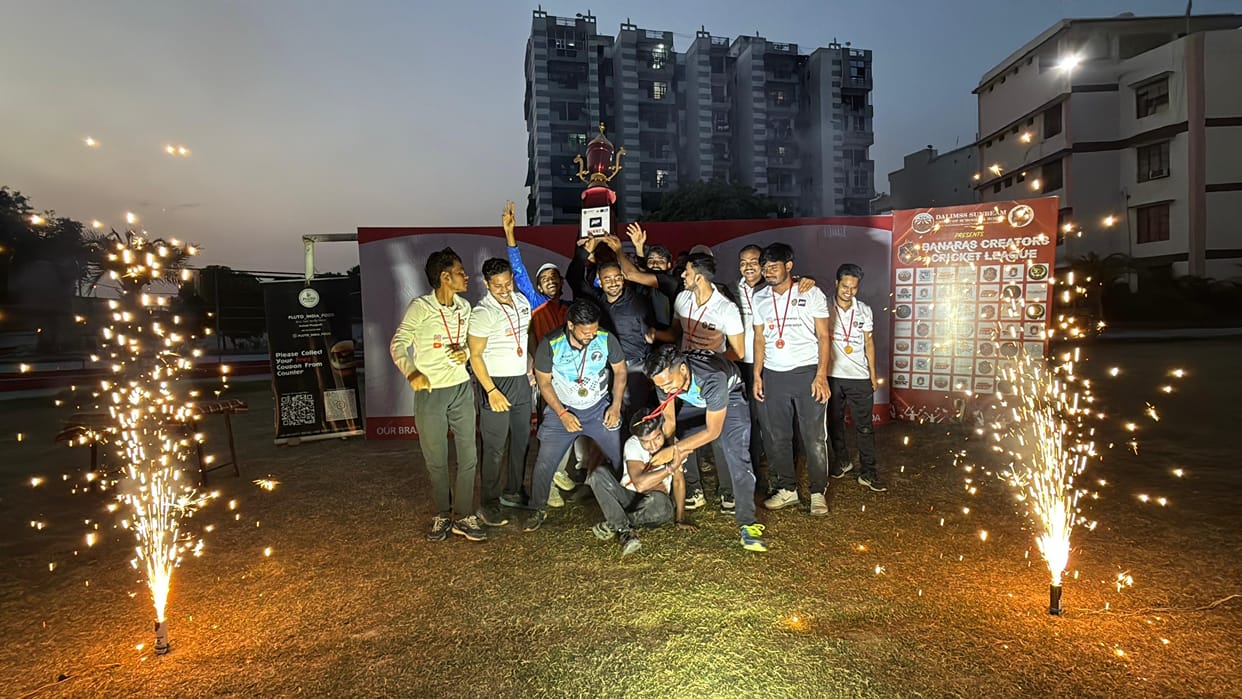 Banaras Creators Cricket League concludes at Dalmias Rohania Bhojubir Blasters won trophy