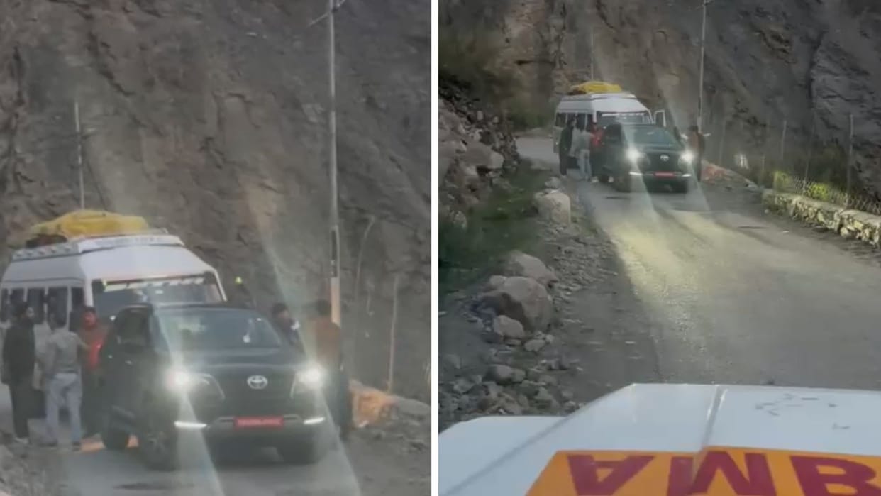 Himachal ambulance got stuck Rs 44 thousand fine Fortuner Vehicle and Rs 20 thousand 500 Tempo Traveller