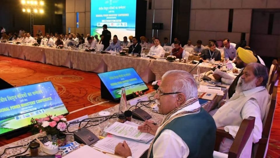 Conference of power ministers of North India Chandigarh today Union Energy Minister Manohar Lal