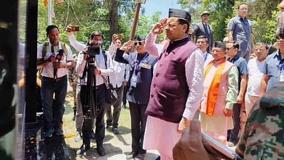 CM Dhami and Speaker reached Shaurya Mahotsav in Tharali paid tribute to the martyrs Chamoli News