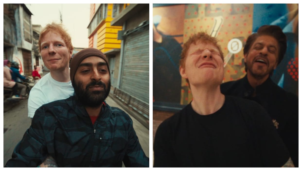 ed sheeran arijit singh sapphire punjabi song public reaction shahrukh khan does cameo